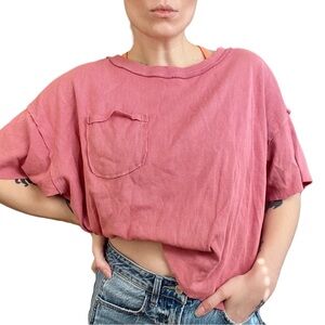 Pink Boxy Boho Top